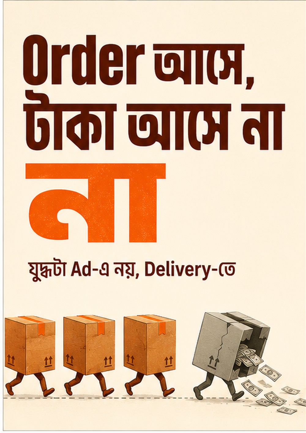 Order আসে, টাকা আসে না